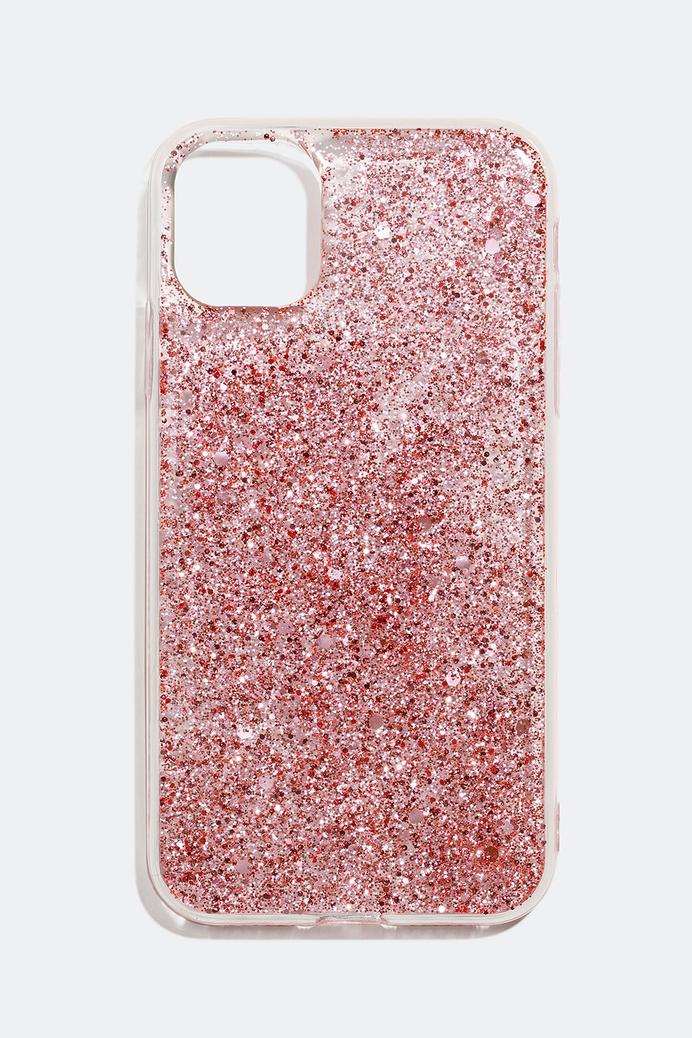 Gennemsigtigt telefoncover med pink glitter – iPhone 11/XR i gruppen Accessories / Mobiltilbehør / Mobilcovers / iPhone 11 / XR hos Glitter (174000335011)