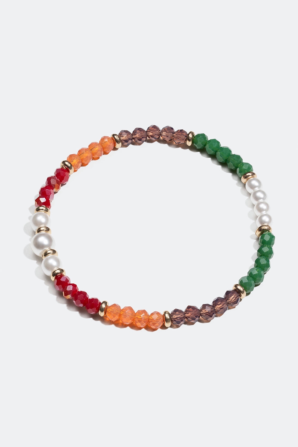 Elastisk armbånd med perler i flere farver i gruppen Smykker / Armbånd / Tynde hos Glitter (251001089902)