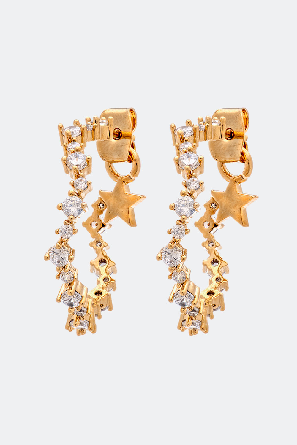 Capella hoops earrings - Crystal i gruppen Lily and Rose - Øreringe hos Glitter (253000220202)