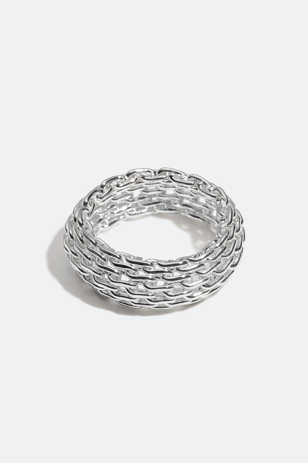 Ring med kædedesign i gruppen Smykker / Ringe / Brede hos Glitter (25600095)