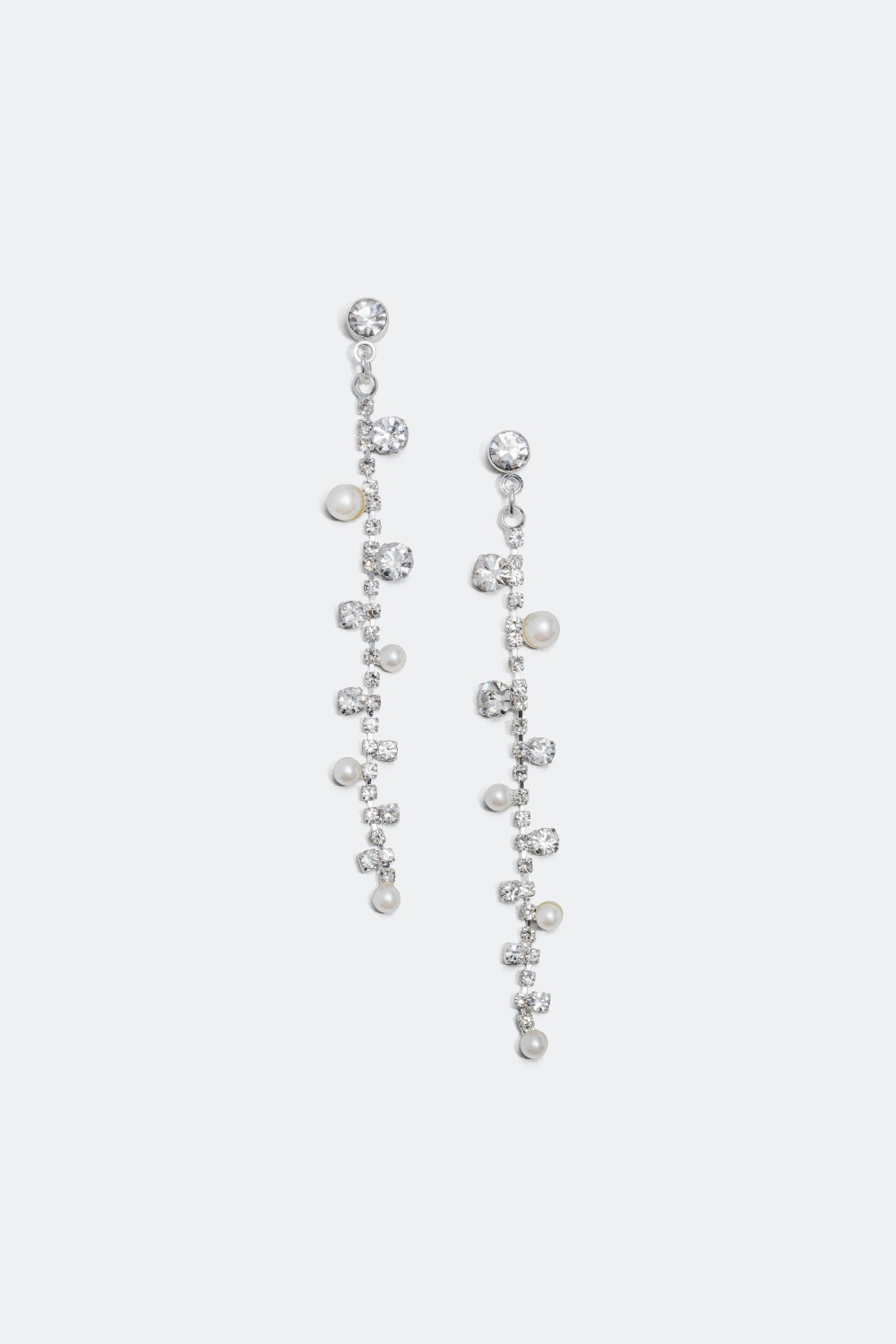 Lange øreringe med perler og simili i gruppen Smykker hos Glitter (323355)