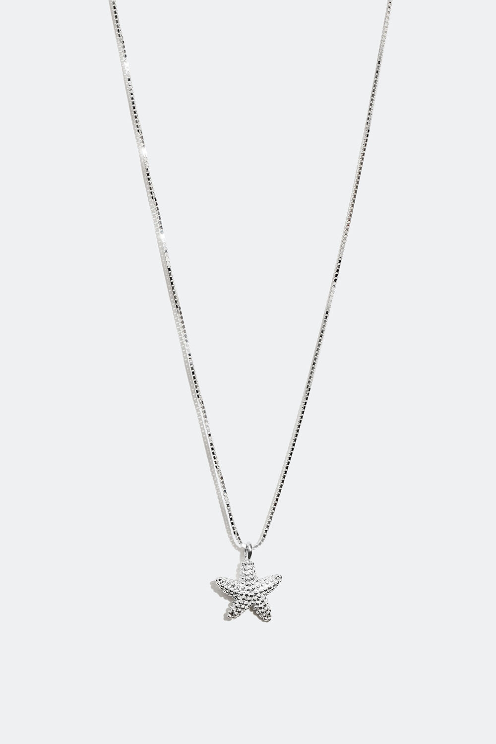 Halskæde i ægte sølv med søstjerne i gruppen Ægte sølv / Sølvhalskæder / Halskæder i ægte sølv med vedhæng hos Glitter (554001001001)