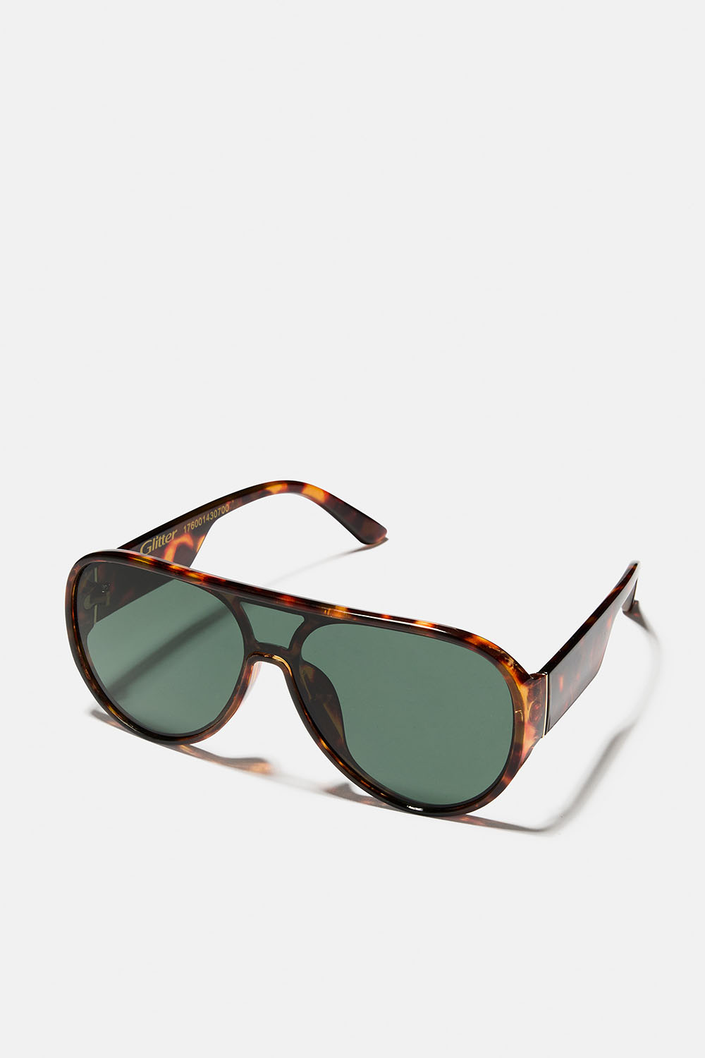 Brune oversize pilotsolbriller