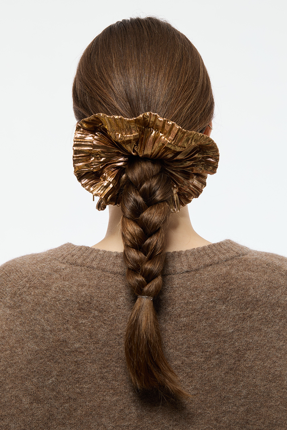 Guldmetallisk scrunchie
