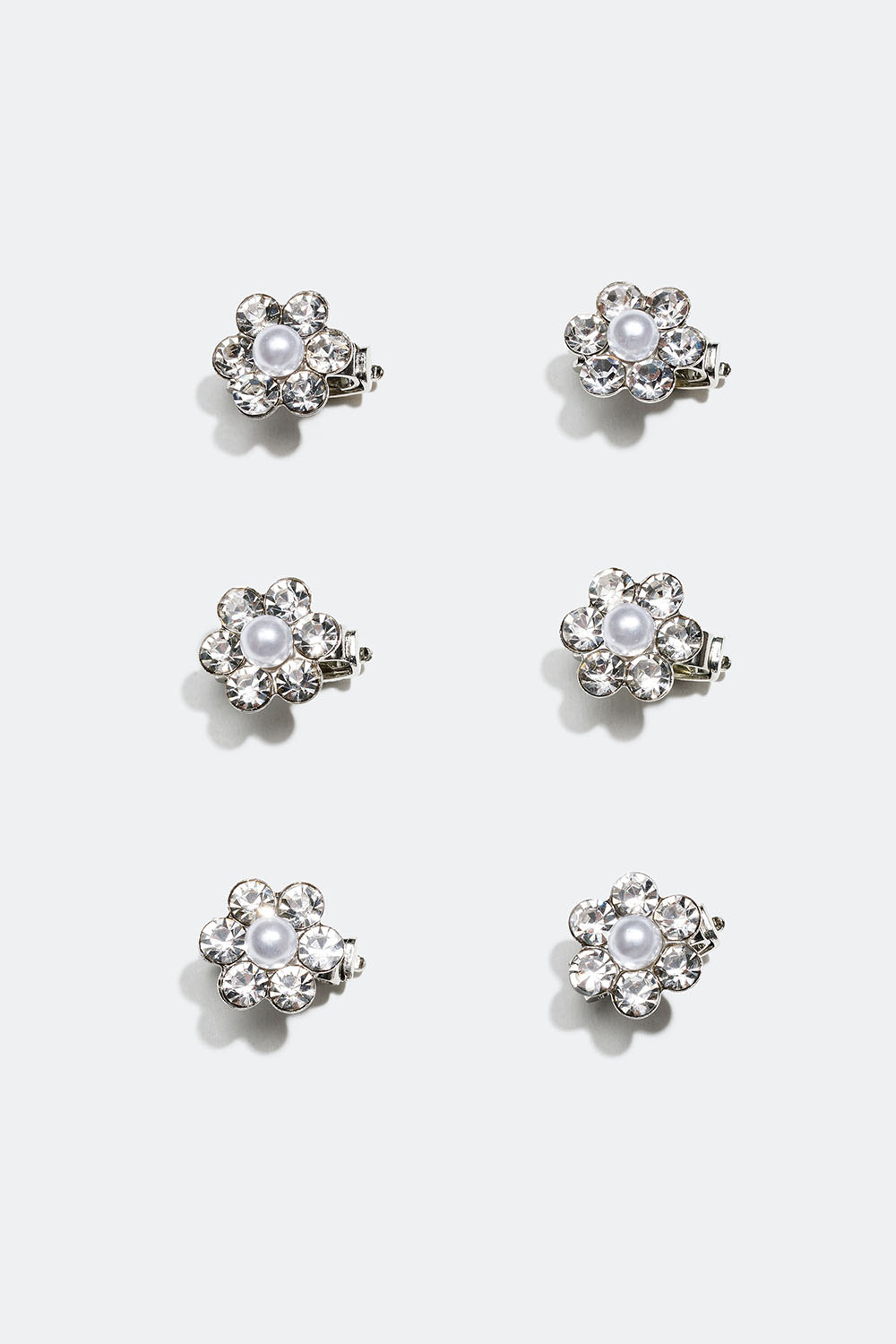 Hårpynt med blomster, 6-pak